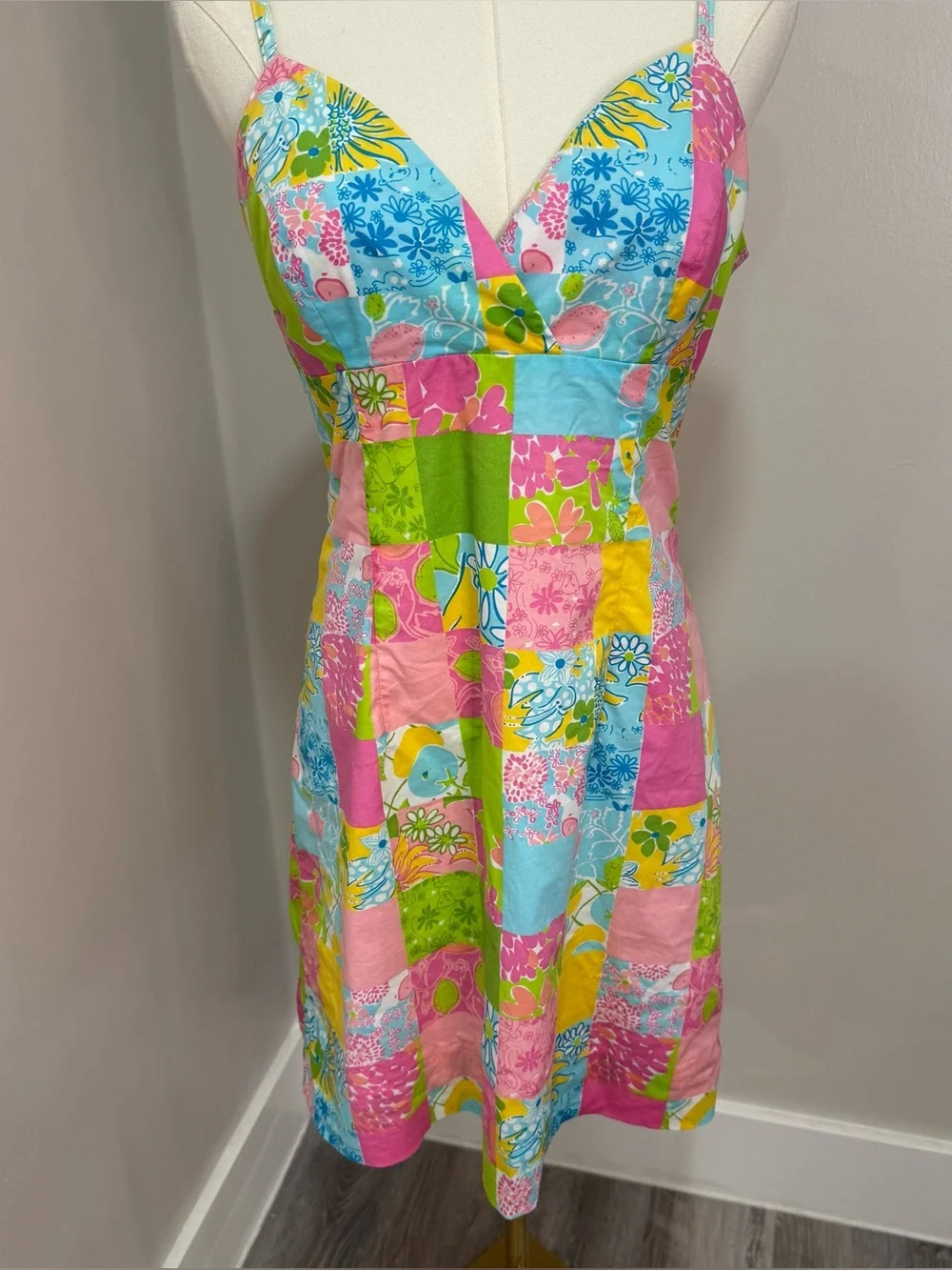 Lilly Pulitzer Vintage White Tag Patch Dress Size 8 - Picture 1 of 5